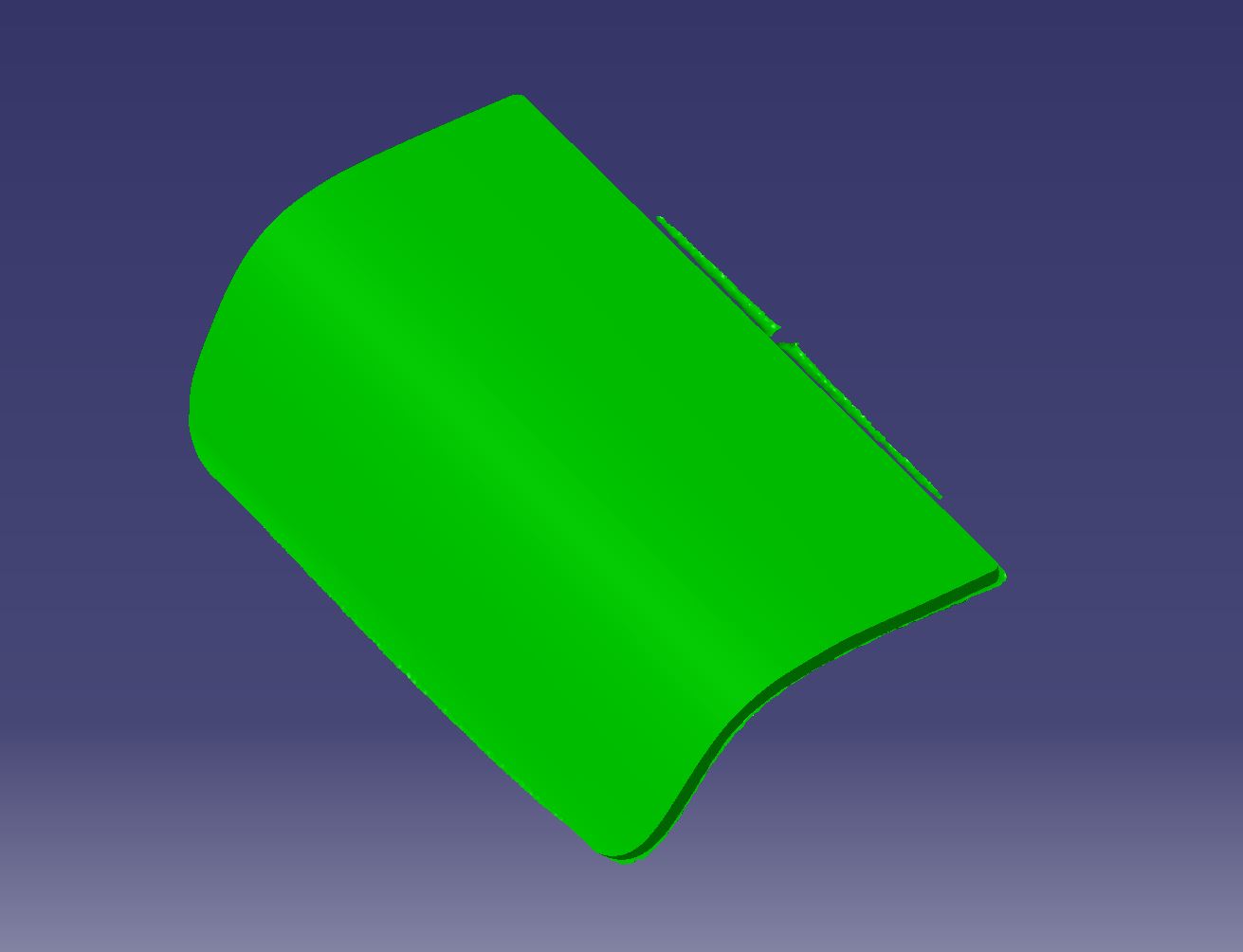 Cad view of polo lid