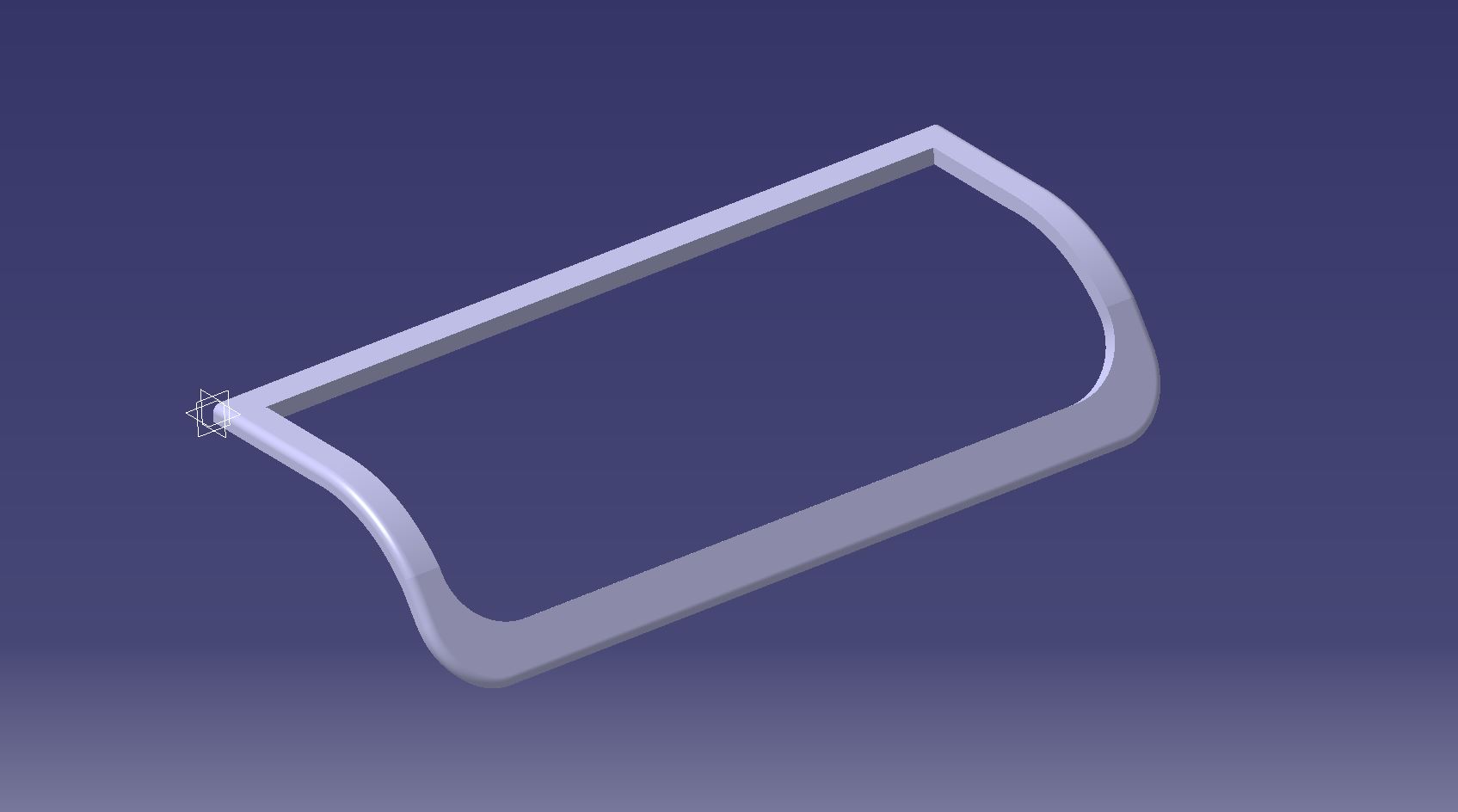 Early prototype part which is wider and shorter