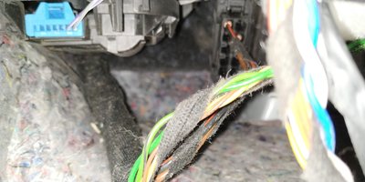 Behind glove box plug