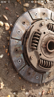 Clutch disk transmission side