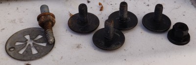 Fixings removed from Plenum bulkhead