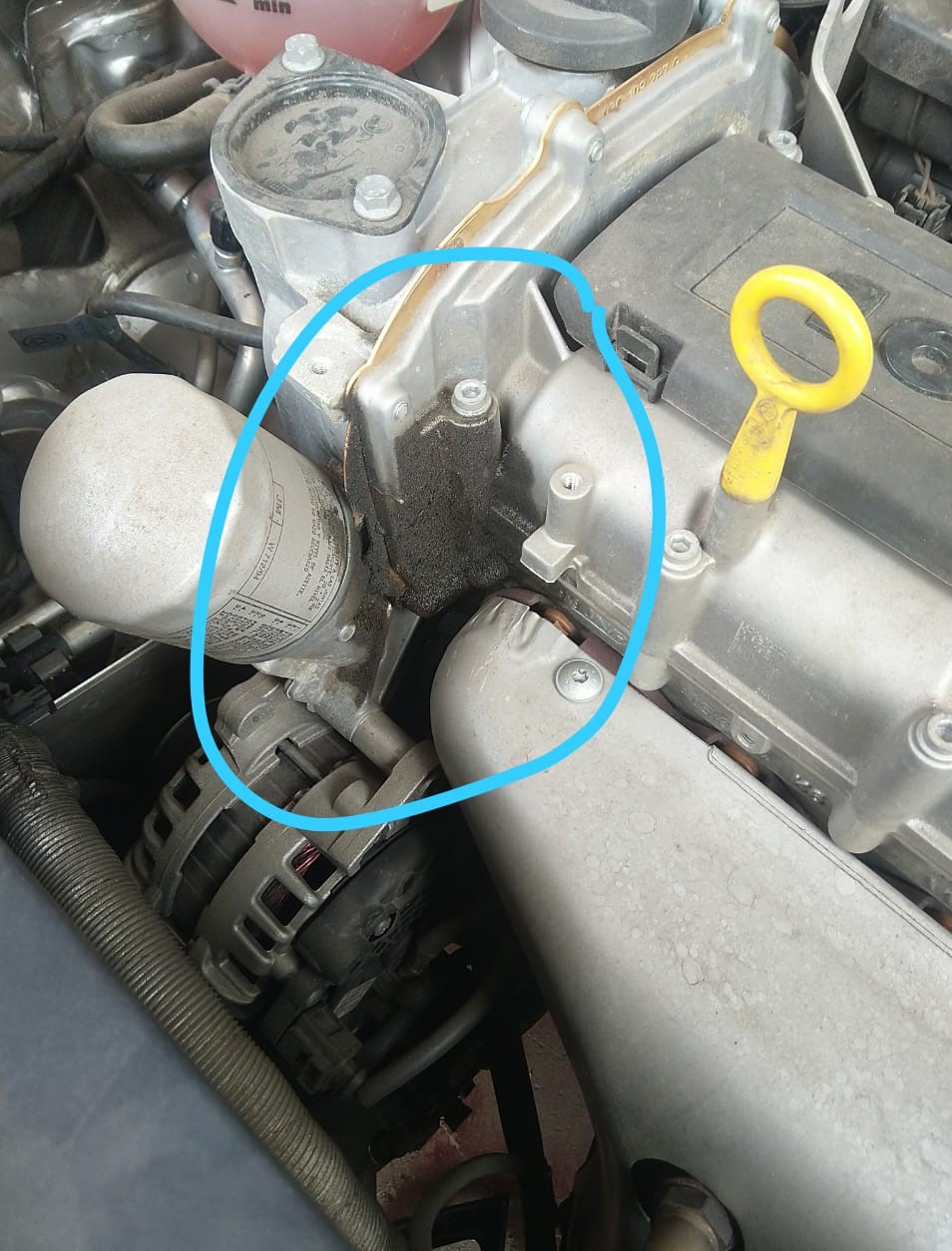 Oil leak image